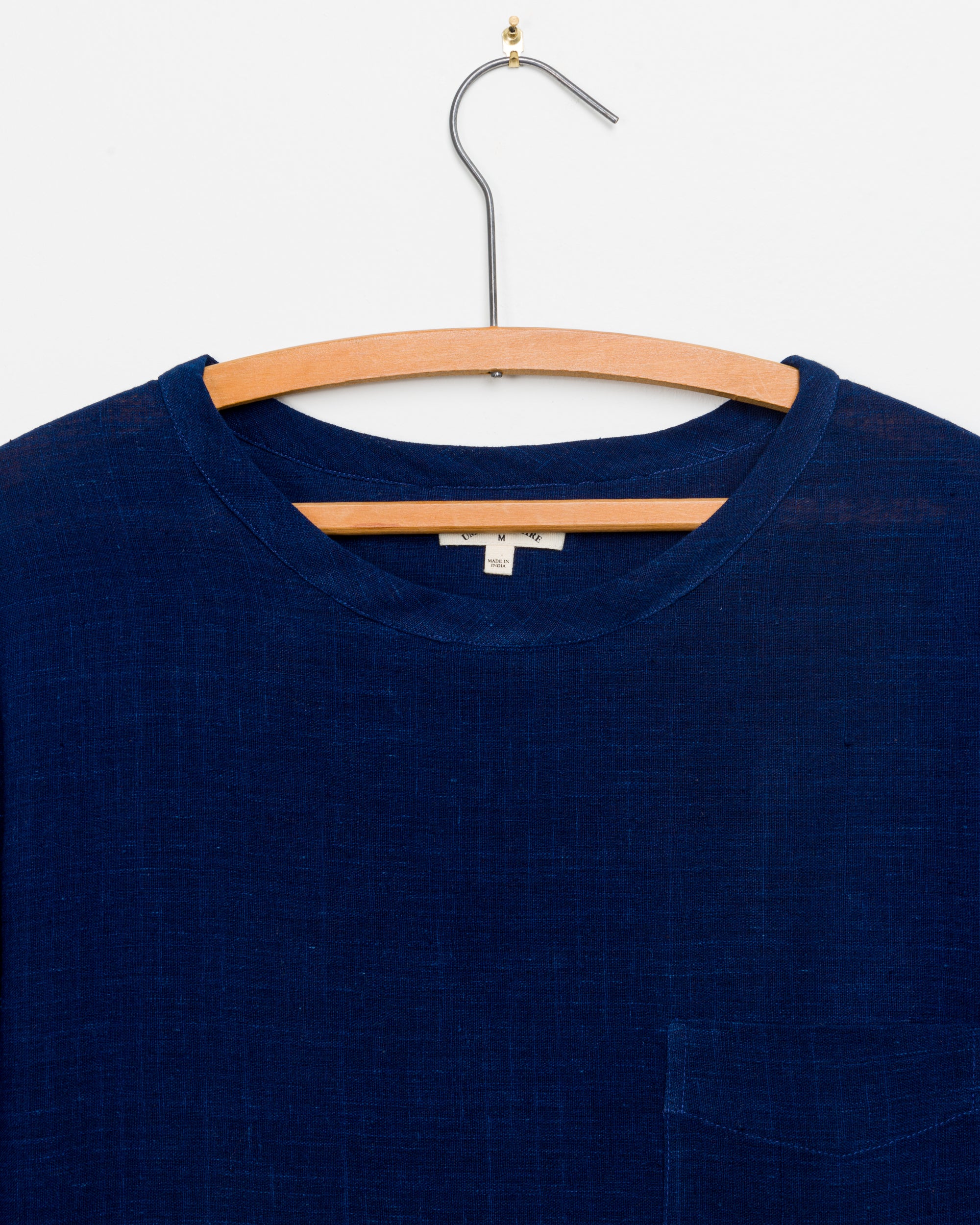 Tej Woven Tee in Indigo