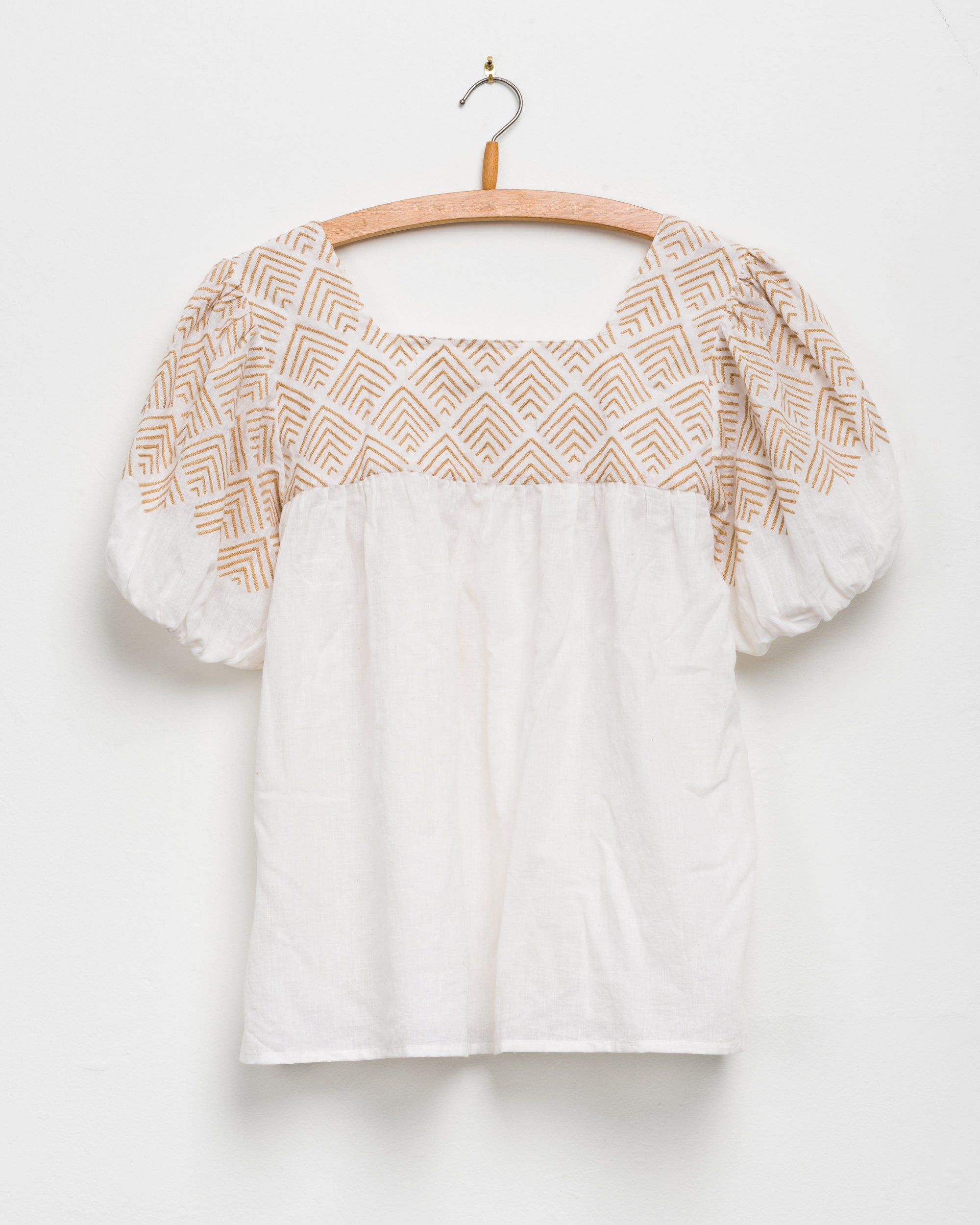 Devika S/S Embroidered Peasant Top