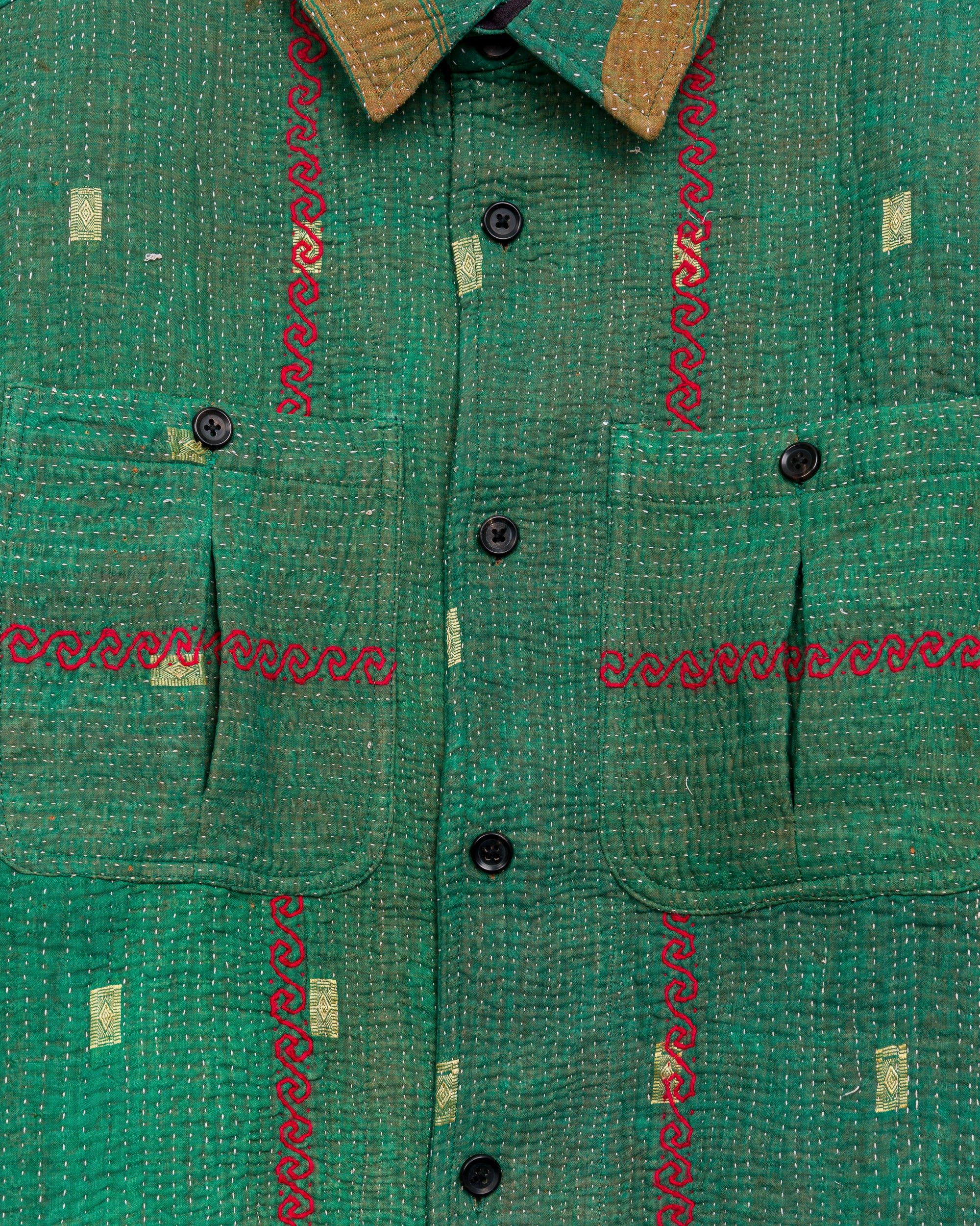 Vivek Overshirt in Quilted Kantha - L