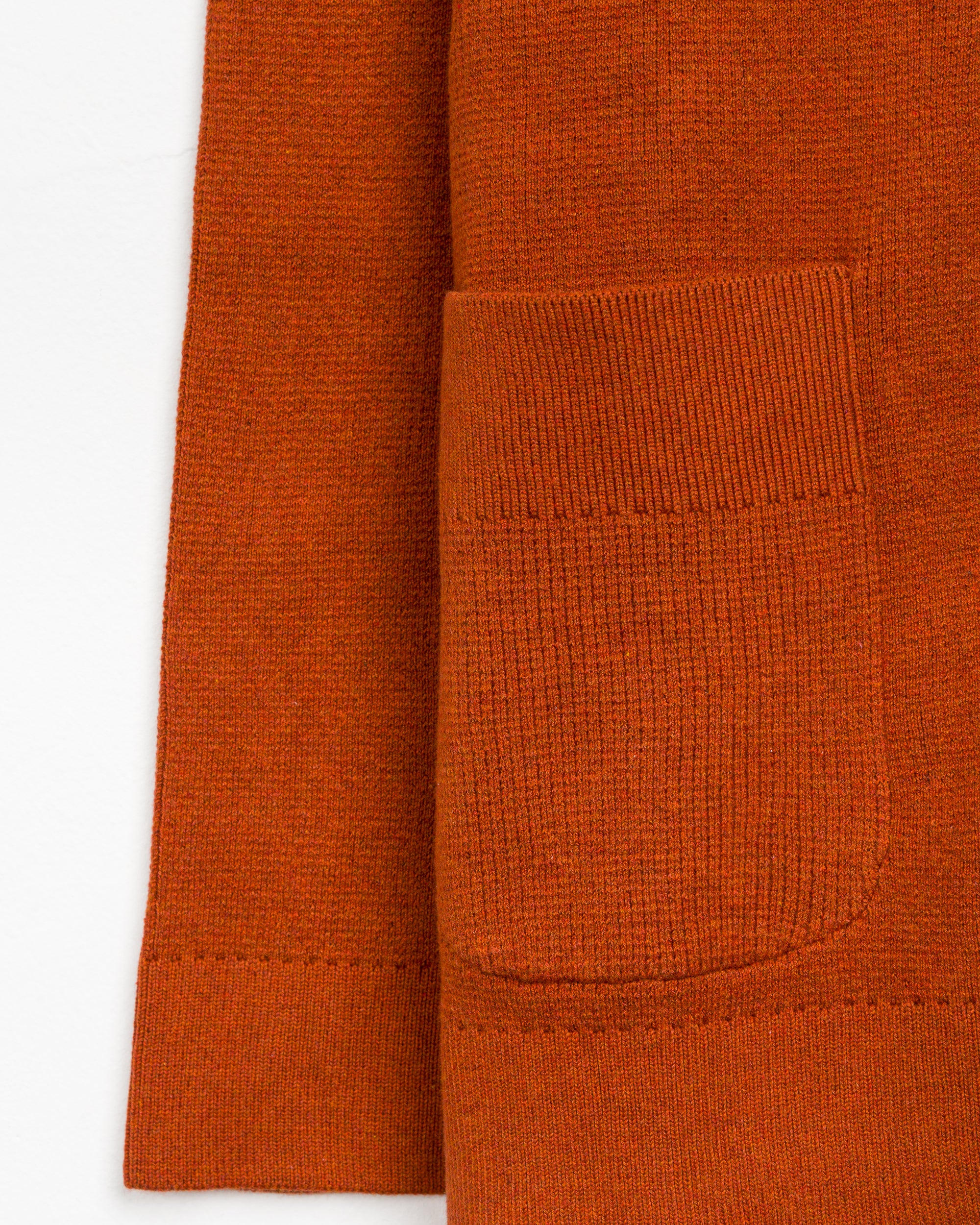 Organic Cotton Cardigan in Persimmon