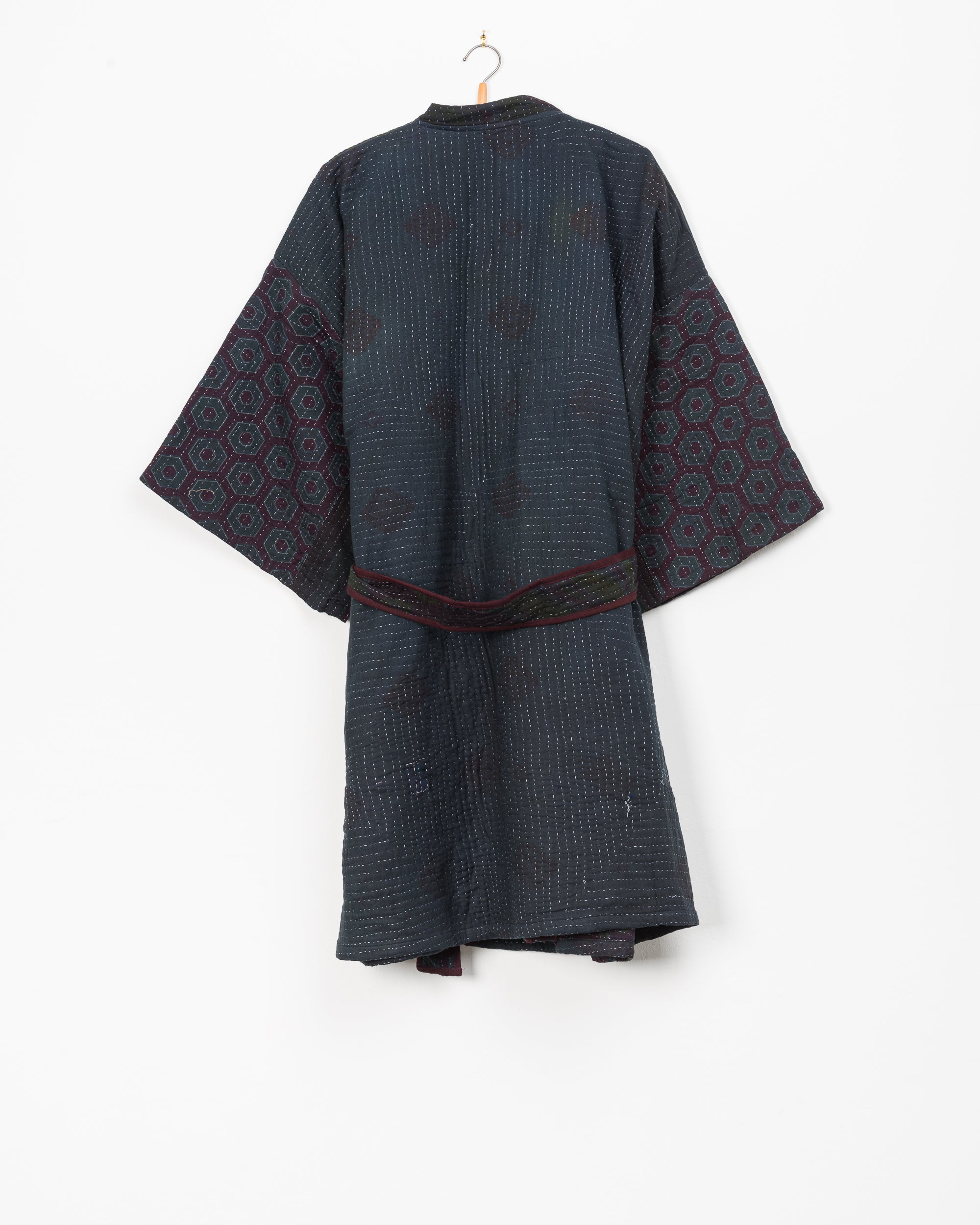 Taran Robe in Quilted Kantha - M/L