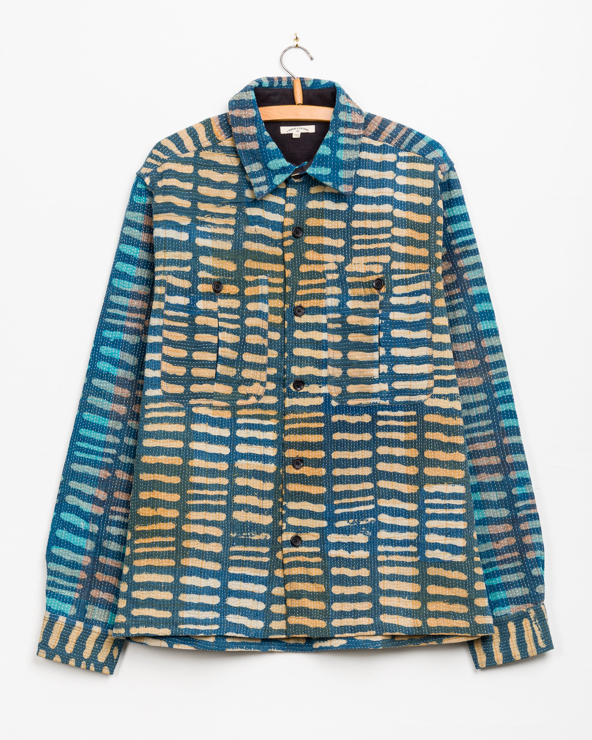 Vivek Overshirt in Quilted Kantha - M