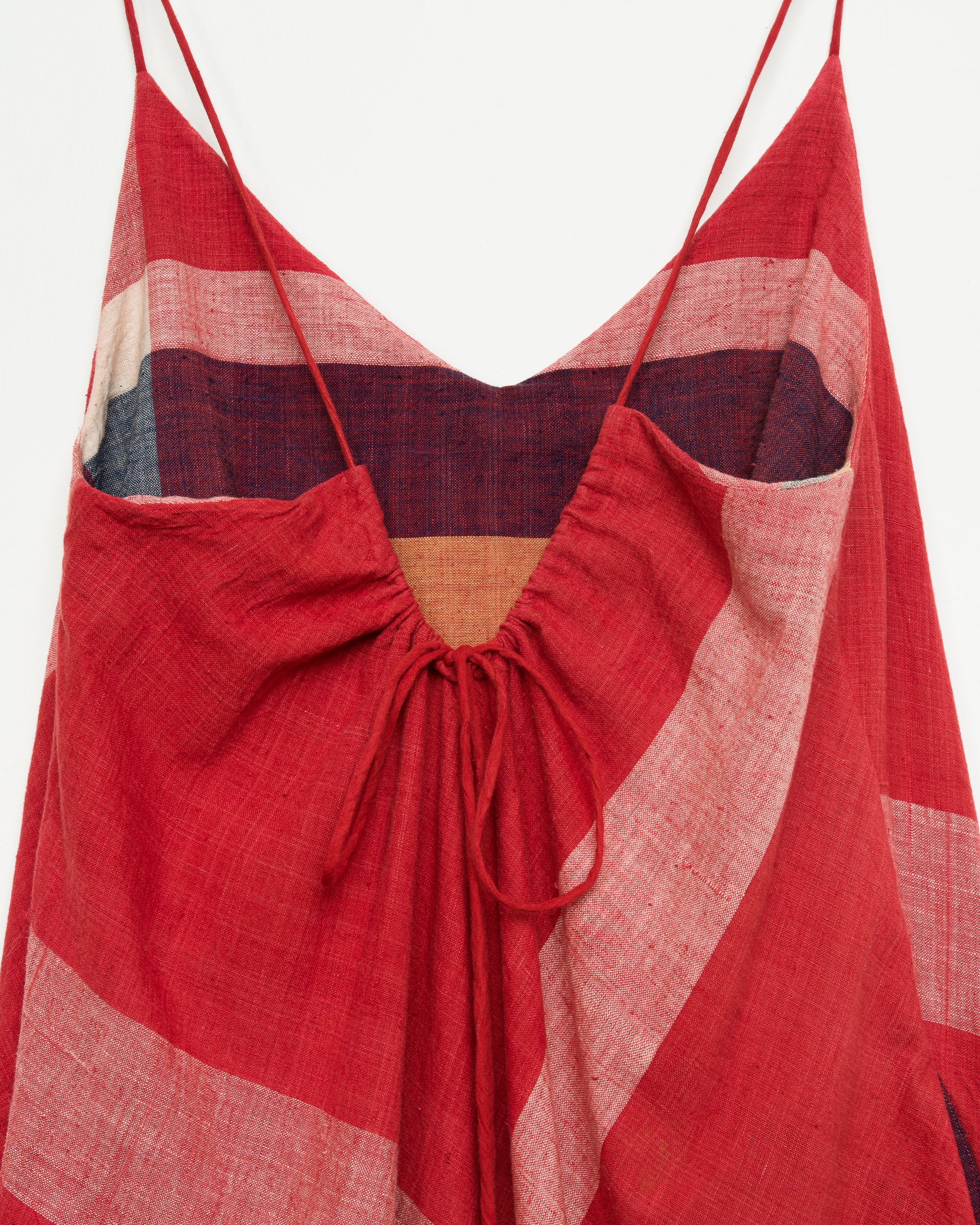 Sadie Camisole Dress in Red Madras Plaid